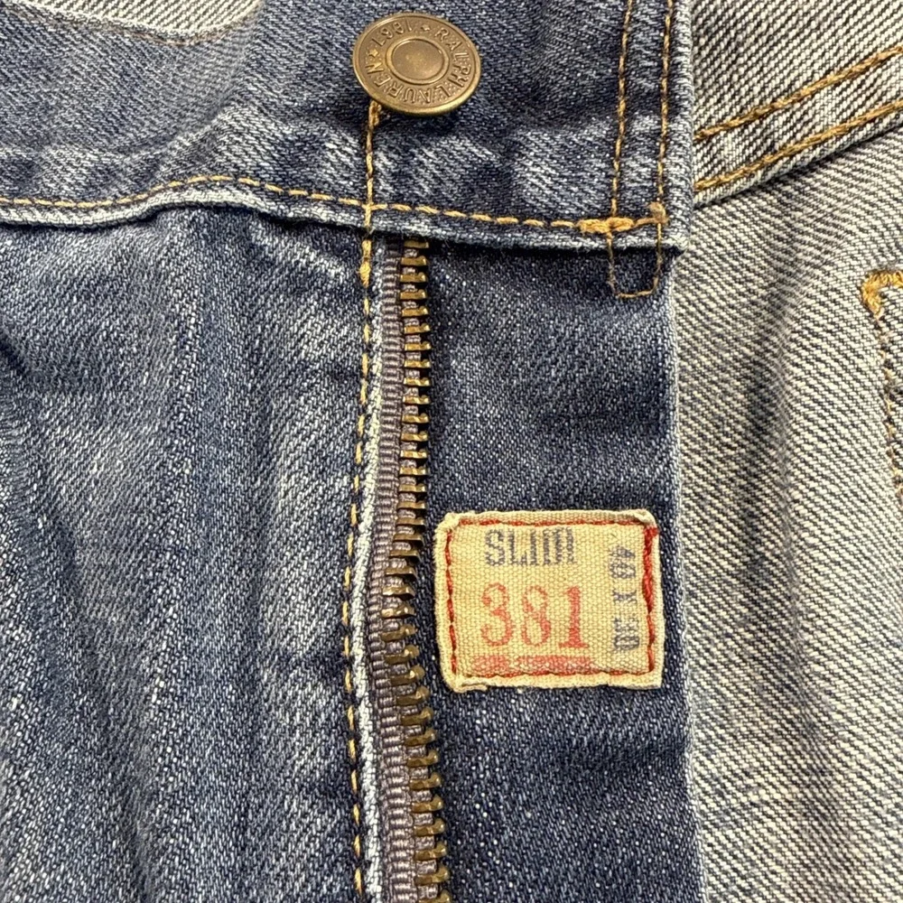 Men's Polo Ralph Lauren Denim Jeans White Label 381‎ Light Blue Wash 40x30